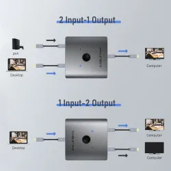 4K HDMI splitter - 60Hz - 1x2/2x1 adapter - 2 in 1 converterHDMI switchers