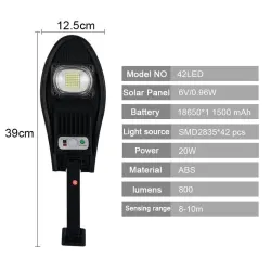 20000LM - super bright street light - solar floodlight - motion sensor - remote control - LED - waterproofFloodlights