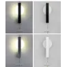 Modern LED wall lamp - with switch - round - square - 6WWall lights