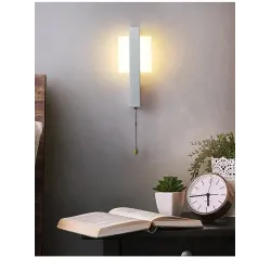 Modern LED wall lamp - with switch - round - square - 6WWall lights