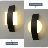 Modern LED wall lamp - square / round - 4WWall lights