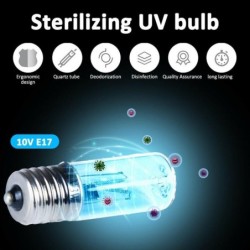 Sterilizing UV bulb - disinfection light - with ozone - E17Bulbs