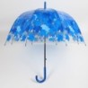 Transparent colorful umbrella - long handle - maple leavesOutdoor & Camping