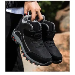 Winter suede boots - ankle length - waterproof - non-slipShoes