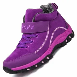 Winter suede boots - ankle length - waterproof - non-slipShoes