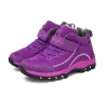 Winter suede boots - ankle length - waterproof - non-slipShoes