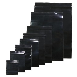 Reclosable plastic bags - pouches - heat sealing - black - 7 * 10 cm - 100 piecesStorage Bags
