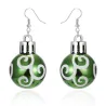 Christmas tree ball shaped earringsEarrings