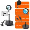 Rainbow sunset lamp - colorful light projector - LED - Bluetooth - WiFiLights & lighting