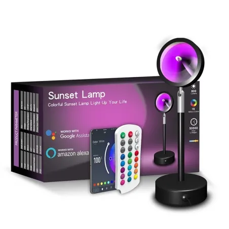 Rainbow sunset lamp - colorful light projector - LED - Bluetooth - WiFiLights & lighting