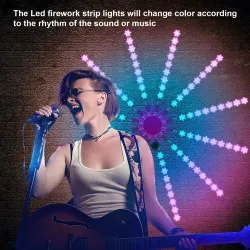 Fireworks - LED strip - Bluetooth - WiFi - LED - app control - music / sound syncStage & events lighting