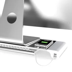 Aluminum monitor / computer stand - with 4 USB portsStands
