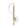 Modern wall gold lamp - S-shapedWall lights
