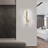 Modern wall gold lamp - S-shapedWall lights