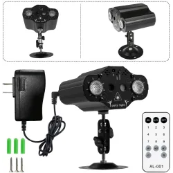 Stage laser projector - voice control - red / green / blue strobe lightsStage & events lighting