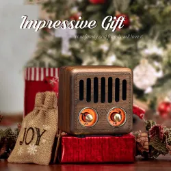 Retro wooden speaker - digital FM radio - BluetoothBluetooth speakers