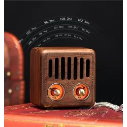 Retro wooden speaker - digital FM radio - BluetoothBluetooth speakers