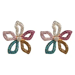 Star / flower shaped crystal earringsEarrings