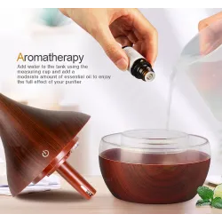 Ultrasonic Air humidifier - essential oils diffuser - LED - USB - 300mlHumidifiers