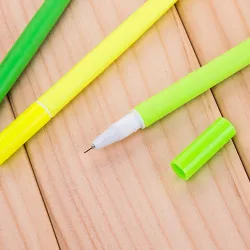 Silicone green grass - ball pen - 12 piecesPens & Pencils