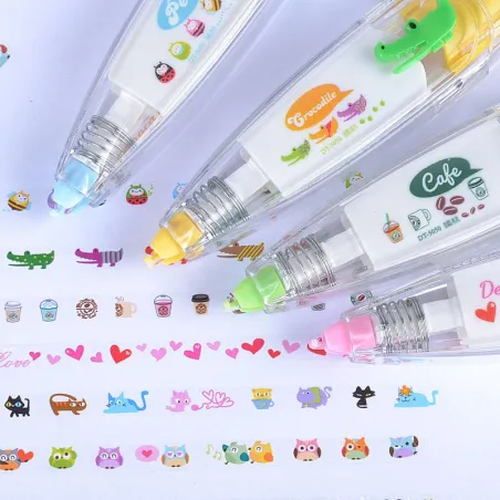 Creative correction tape - pen - corrector - decorative stickerPens & Pencils