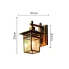 Retro outdoor wall lamp - waterproof - squareWall lights