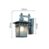 Retro outdoor wall lamp - waterproof - squareWall lights