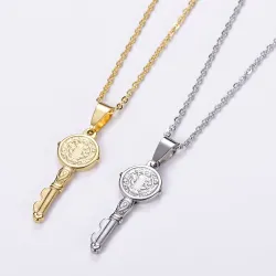 Key pendant necklace - cross / infinity patternNecklaces