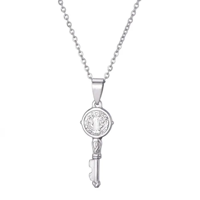 Key pendant necklace - cross / infinity patternNecklaces