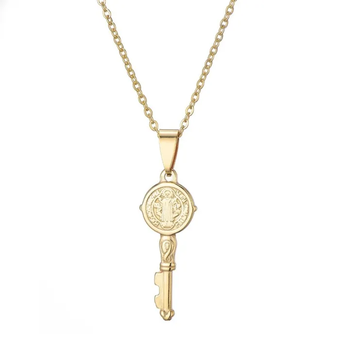 Key pendant necklace - cross / infinity patternNecklaces