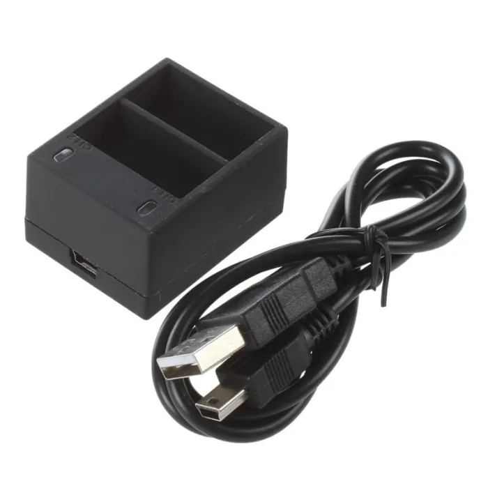 Battery charger - dual slot - with USB cable - for GoPro 5 / 6 / 7Battery & Chargers