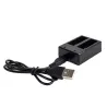 Battery charger - dual slot - with USB cable - for GoPro 5 / 6 / 7Battery & Chargers