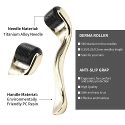 Micro needle - titanium derma roller - anti-wrinkle - rejuvenating face / body massagerMassage