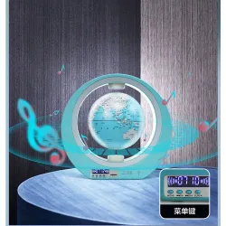 Bluetooth speaker - magnetic levitation - floating world globe - with clockBluetooth speakers