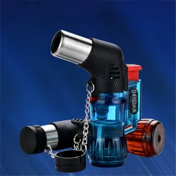 Mini butane lighter - jet flame - windproof - with capLighters