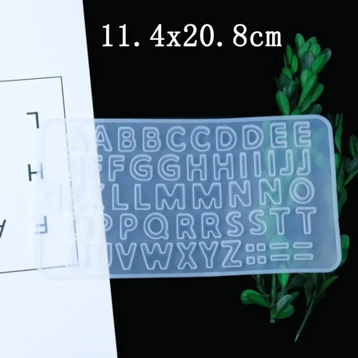 Alphabet / numbers silicone mold - crystal resin - art makingEducational