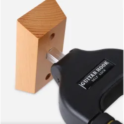 Wall mounted guitar bracket - non-slip - with auto lockGuitars