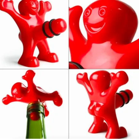Bottle stopper - stopper - funny red manBar supply