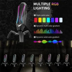 YANMAI T1 Mecha - condenser gaming microphone - cardioid - RGB - USBMicrophones