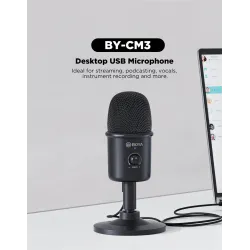BOYA BY-CM3 - USB condenser microphone - with recordingMicrophones