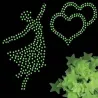 Glow-in-the-dark stars - wall / ceiling stickers - 3cm - 50 piecesDecoration