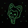 Glow-in-the-dark stars - wall / ceiling stickers - 3cm - 50 piecesDecoration