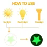 Glow-in-the-dark stars - wall / ceiling stickers - 3cm - 50 piecesDecoration