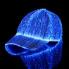 Baseball cap - fiber optic - LED - USB - whiteHats & Caps