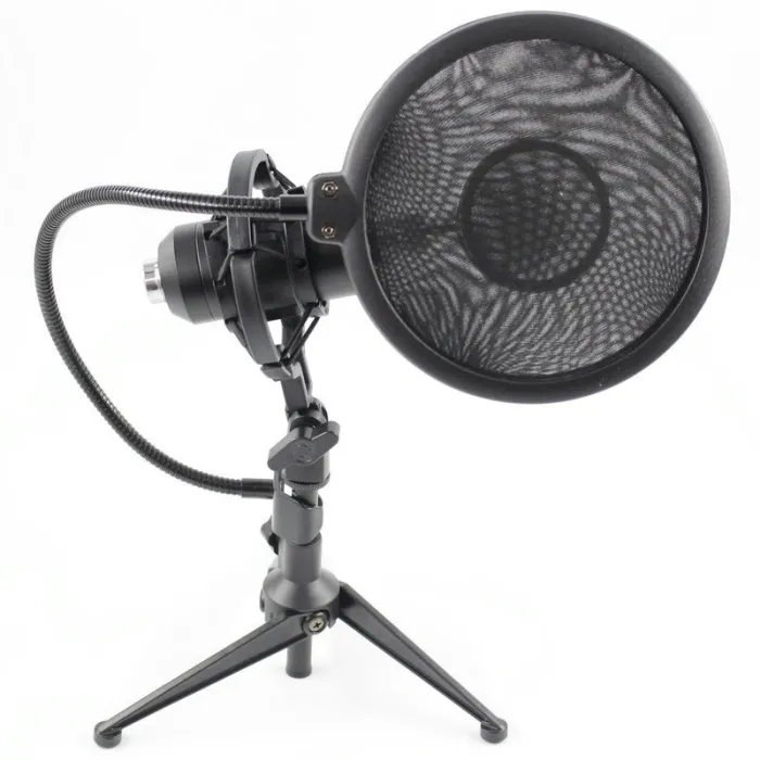 BM8000 - wired recording condenser - microphone - shock mount - stand - 3.5mm plugMicrophones