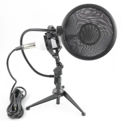 BM8000 - wired recording condenser - microphone - shock mount - stand - 3.5mm plugMicrophones