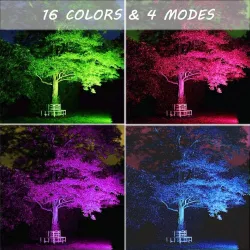 60W - Bluetooth - RGB - LED floodlight - outdoor reflector with musicFloodlights