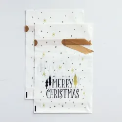 Christmas gift bags with drawstring 10 piecesChristmas