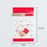 Christmas gift bags with drawstring 10 piecesChristmas