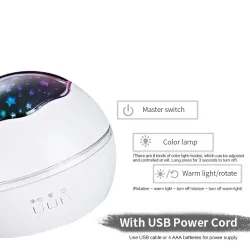 LED starry sky projector - night lamp - USBStage & events lighting